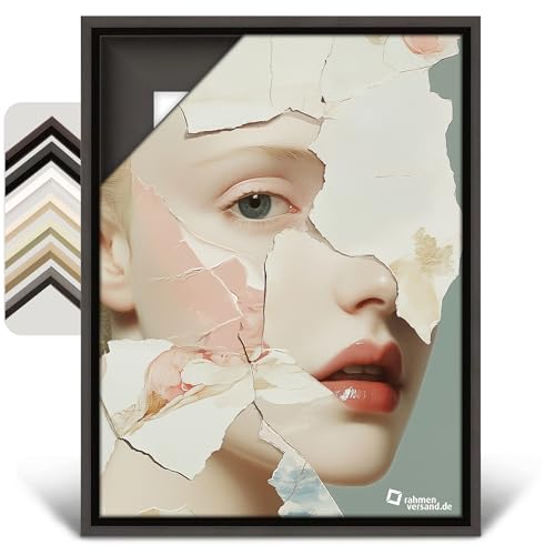 Rahmenversand® Schattenfugenrahmen nach Maß in verschiedenen Farben/Rahmen für Leinwand aus Holz/Handgefertigte Leerrahmen im klassischen Stil/Bilderrahmen für Leinwände von PANORAHMA BILDERRAHMEN