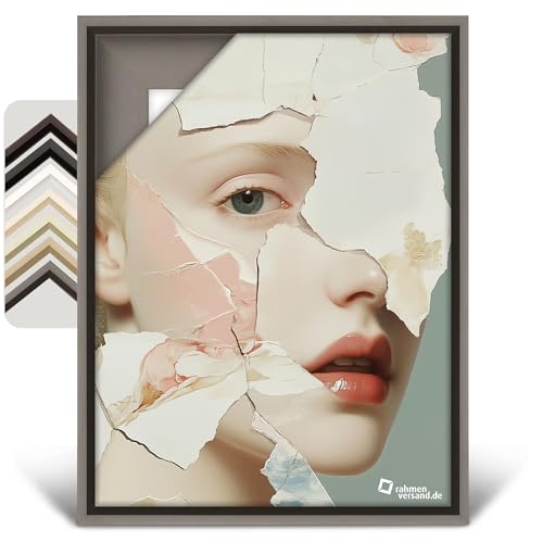 Rahmenversand® Schattenfugenrahmen nach Maß in verschiedenen Farben/Rahmen für Leinwand aus Holz/Handgefertigte Leerrahmen im klassischen Stil/Bilderrahmen für Leinwände von PANORAHMA BILDERRAHMEN