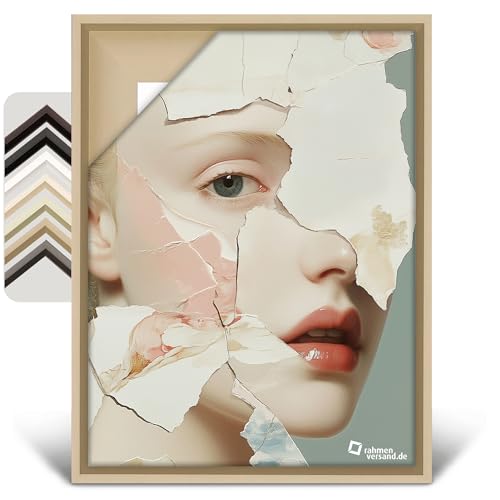 Rahmenversand® Schattenfugenrahmen nach Maß in verschiedenen Farben/Rahmen für Leinwand aus Holz/Handgefertigte Leerrahmen im klassischen Stil/Bilderrahmen für Leinwände von PANORAHMA BILDERRAHMEN