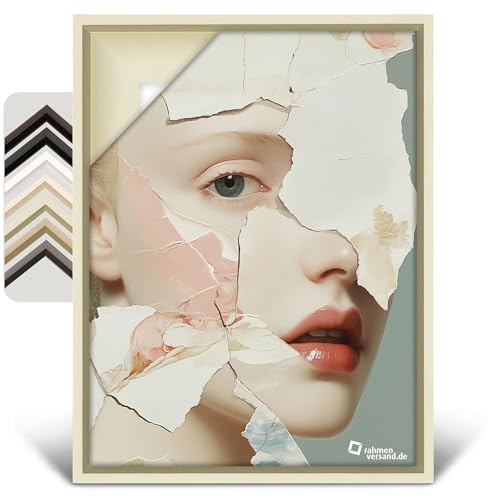 Rahmenversand® Schattenfugenrahmen nach Maß in verschiedenen Farben/Rahmen für Leinwand aus Holz/Handgefertigte Leerrahmen im klassischen Stil/Bilderrahmen für Leinwände von PANORAHMA BILDERRAHMEN