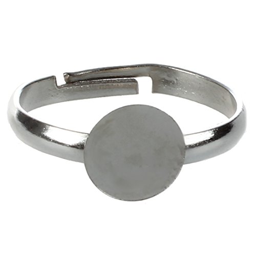 10X Verstellbar Ringe Silber RINGROHLING Faedelplatte von PAPAPI