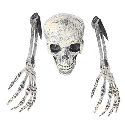 Halloween Skelett Dekorationen Halloween Horror Begraben Lebendig BeäNgstigend SchäDel Kopf Hand Squelette Garten Rasen Dekor für Party von PAPAPI