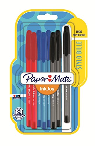 InkJoy 100 Kugelschreiber, 3 Farben, 8 Stück von PAPER MATE