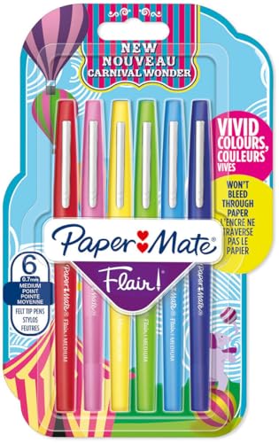 PAPER MATE BOLÍGRAFO DE FIBRA FLAIR CARN. WONDER PACK BLÍSTER DE 6 M 0,7 MM PAPER MATE BOLÍGRAFO DE FIBRA FLAIR CARN. WONDER PACK BLÍSTER DE 6 M 0,7 MM von PAPER MATE