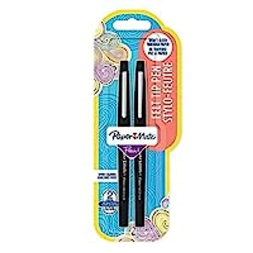 PAPER MATE Flair Kugelschreiber, mittlere Spitze, schwarze Tinte, 2 Stück PAPER MATE Flair Kugelschreiber, mittlere Spitze, schwarze Tinte, 2 Stück von PAPER MATE