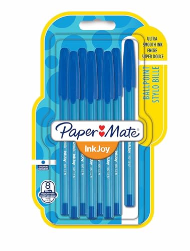 PAPER MATE Premier Stationery Papermate Inkjoy Kugelschreiber, Blau, 8 Stück von PAPER MATE