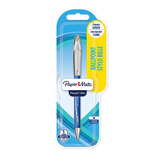 Paper Mate 2027734 Flexgrip Elite Kugelschreiber, mittlere Spitze 1,4 mm blau von Paper Mate