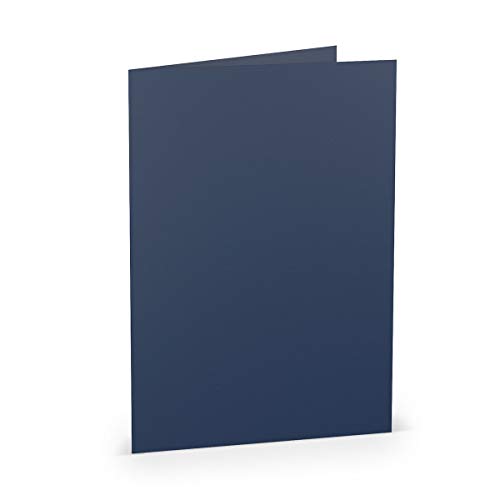 PAPERADO 10 Faltkarten DIN A5 - Jeans gerippt Dunkel-Blau - 220 g/m² - 14,8 x 21 cm - Blanko Doppelkarten Klappkarten Einladungskarten PAPERADO 10 Faltkarten DIN A5 - Jeans gerippt Dunkel-Blau - 220 g/m² - 14,8 x 21 cm - Blanko Doppelkarten Klappkarten Einladungskarten von PAPERADO