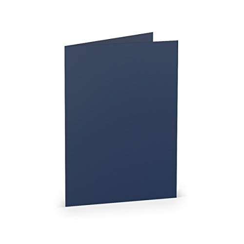 PAPERADO 150 Faltkarten DIN B6 Jeans gerippt Dunkel-Blau - Doppelkarten vorgefaltet blanko 220 g/m² - 12 x 16,9 cm - Klappkarten Basteln Einladungskarten Hochzeit Kommunion PAPERADO 150 Faltkarten DIN B6 Jeans gerippt Dunkel-Blau - Doppelkarten vorgefaltet blanko 220 g/m² - 12 x 16,9 cm - Klappkarten Basteln Einladungskarten Hochzeit Kommunion von PAPERADO