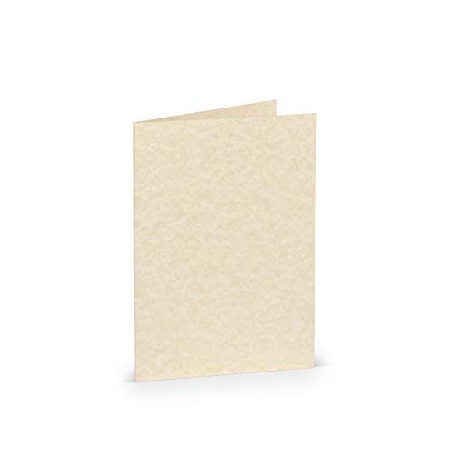 PAPERADO 25 Faltkarte DIN A6 Vellum - Doppelkarte vorgefaltet 220 g/m² - 210 x 148 mm - Klappkarten Basteln Einladungskarten Hochzeit Kommunion PAPERADO 25 Faltkarte DIN A6 Vellum - Doppelkarte vorgefaltet 220 g/m² - 210 x 148 mm - Klappkarten Basteln Einladungskarten Hochzeit Kommunion von PAPERADO