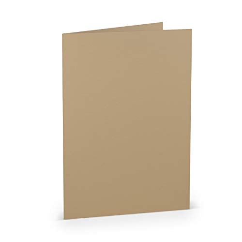 PAPERADO 25 Faltkarten DIN A5 Haselnuss gerippt - Doppelkarten vorgefaltet blanko 220 g/m² - 14,8 x 21 cm - Klappkarten Basteln Einladungskarten Hochzeit Kommunion PAPERADO 25 Faltkarten DIN A5 Haselnuss gerippt - Doppelkarten vorgefaltet blanko 220 g/m² - 14,8 x 21 cm - Klappkarten Basteln Einladungskarten Hochzeit Kommunion von PAPERADO
