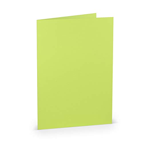 PAPERADO 25 Faltkarten DIN A5 - Maigrün gerippt Hell-Grün Gelbgrün - 220 g/m² - 14,8 x 21 cm - Blanko Doppelkarten Klappkarten Einladungskarten PAPERADO 25 Faltkarten DIN A5 - Maigrün gerippt Hell-Grün Gelbgrün - 220 g/m² - 14,8 x 21 cm - Blanko Doppelkarten Klappkarten Einladungskarten von PAPERADO