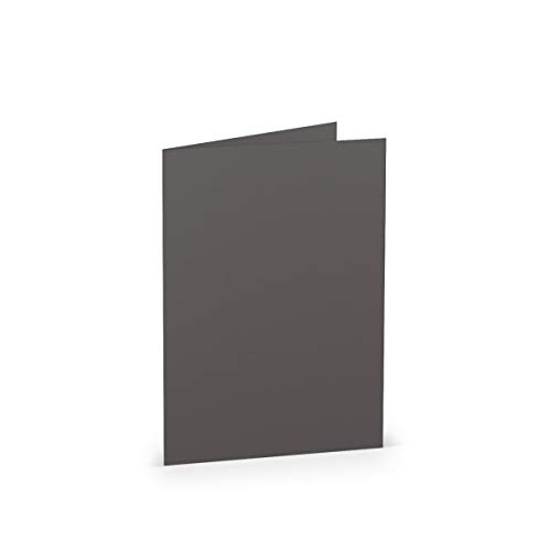 PAPERADO 50 Faltkarten DIN B6 Schiefer gerippt Dunkel-Grau - Doppelkarten vorgefaltet blanko 220 g/m² - 12 x 16,9 cm - Klappkarten Basteln Einladungskarten Hochzeit Kommunion PAPERADO 50 Faltkarten DIN B6 Schiefer gerippt Dunkel-Grau - Doppelkarten vorgefaltet blanko 220 g/m² - 12 x 16,9 cm - Klappkarten Basteln Einladungskarten Hochzeit Kommunion von PAPERADO