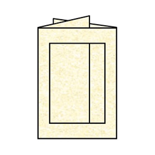 Paperado B6 Fotokarten mit rechteckiger Blende, 3-fach-Faltung – (5 Stück) Candlelight von PAPERADO