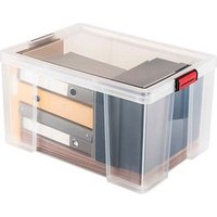 3 PAPERFLOW CLIP`N STORE Aufbewahrungsboxen 75,0 l transparent 62,5 x 44,0 x 35,0 cm von PAPERFLOW