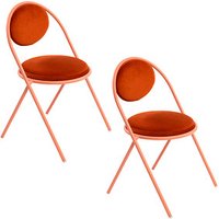 meet powered by PAPERFLOW Besucherstühle SATURNE CHSATX2DV.17.27 rost Stoff, 2 St. von meet powered by PAPERFLOW