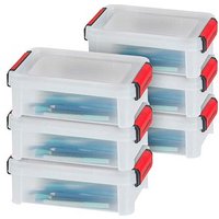 6 PAPERFLOW CLIP`N STORE Aufbewahrungsboxen 2,5 l transparent 29,0 x 19,0 x 10,0 cm von PAPERFLOW