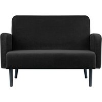 PAPERFLOW 2-Sitzer Sofa LISBOA schwarz Stoff von PAPERFLOW