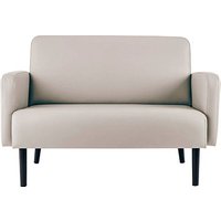 meet powered by PAPERFLOW 2-Sitzer Sofa LISBOA weiß schwarz Kunstleder, 1 St. von meet powered by PAPERFLOW