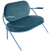meet powered by PAPERFLOW 2-Sitzer Sofa SATURNE blau Stoff von meet powered by PAPERFLOW