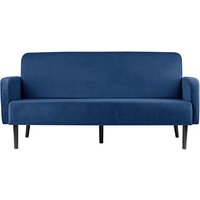 PAPERFLOW 3-Sitzer Sofa LISBOA blau schwarz Stoff von PAPERFLOW
