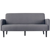 PAPERFLOW 3-Sitzer Sofa LISBOA grau schwarz Stoff von PAPERFLOW