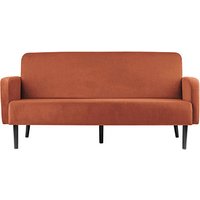 PAPERFLOW 3-Sitzer Sofa LISBOA rost schwarz Stoff von PAPERFLOW