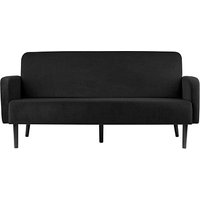 PAPERFLOW 3-Sitzer Sofa LISBOA schwarz Stoff von PAPERFLOW