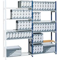 PAPERFLOW Anbau-Schwerlastregal RangEco 526S blau 125,0 x 60,0 x 200,0 cm von PAPERFLOW