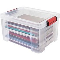 PAPERFLOW CLIP`N STORE Aufbewahrungsbox 17,0 l transparent 38,0 x 29,0 x 22,0 cm, 1 St. von PAPERFLOW