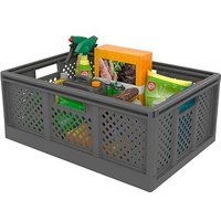PAPERFLOW FOLD´N STORE Klappbox 40,0 l grau 54,6 x 38,6 x 22,6 cm, 1 St. von PAPERFLOW