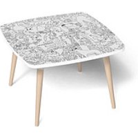 PAPERFLOW Kids Dschungel Maltisch weiß 60,0 x 60,0 x 40,0 cm PAPERFLOW Kids Dschungel Maltisch weiß 60,0 x 60,0 x 40,0 cm von PAPERFLOW