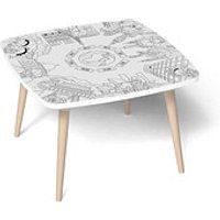 PAPERFLOW Kids Monument Maltisch weiß 60,0 x 60,0 x 46,0 cm PAPERFLOW Kids Monument Maltisch weiß 60,0 x 60,0 x 46,0 cm von PAPERFLOW