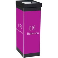 PAPERFLOW Mülleimer 60,0 l schwarz, lila, 1 St. von PAPERFLOW