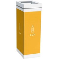 PAPERFLOW Mülleimer 60,0 l weiß, gelb, 1 St. von PAPERFLOW