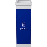 PAPERFLOW Mülltrenner 60,0 l weiß, blau von PAPERFLOW