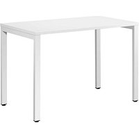 PAPERFLOW Schreibtisch weiß rechteckig 4-Fuß-Gestell weiß 114,0 x 60,0 cm von PAPERFLOW