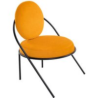 meet powered by PAPERFLOW Sessel SATURNE safran schwarz Kunstleder von meet powered by PAPERFLOW