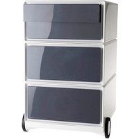 PAPERFLOW easyBox Rollcontainer weiß, grau 4 Auszüge 39,0 x 43,6 x 64,2 cm von PAPERFLOW