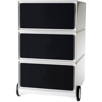 PAPERFLOW easyBox Rollcontainer weiß, schwarz 3 Auszüge 39,0 x 43,6 x 64,2 cm PAPERFLOW easyBox Rollcontainer weiß, schwarz 3 Auszüge 39,0 x 43,6 x 64,2 cm von PAPERFLOW
