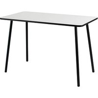 PAPERFLOW easyHome HOPM Schreibtisch weiß rechteckig, 4-Fuß-Gestell schwarz 114,0 x 60,0 cm von PAPERFLOW