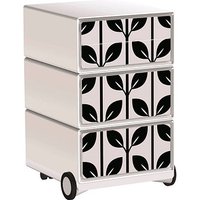 PAPERFLOW easyBox Black & White Rollcontainer weiß, schwarz 4 Auszüge 39,0 x 43,6 x 64,2 cm PAPERFLOW easyBox Black & White Rollcontainer weiß, schwarz 4 Auszüge 39,0 x 43,6 x 64,2 cm von PAPERFLOW