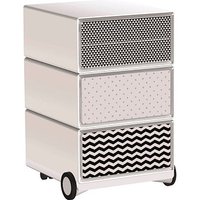 PAPERFLOW easyBox Black & White Rollcontainer weiß, schwarz 4 Auszüge 39,0 x 43,6 x 64,2 cm PAPERFLOW easyBox Black & White Rollcontainer weiß, schwarz 4 Auszüge 39,0 x 43,6 x 64,2 cm von PAPERFLOW