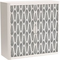 PAPERFLOW easyOffice Black & White Rollladenschrank 60484 2 Fachböden 110,0 x 41,5 x 104,0 cm von PAPERFLOW