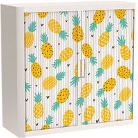 PAPERFLOW easyOffice Tropical Rollladenschrank 60724 2 Fachböden 110,0 x 41,5 x 104,0 cm von PAPERFLOW