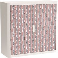 PAPERFLOW easyOffice Vintage Rollladenschrank 60980 2 Fachböden 110,0 x 41,5 x 104,0 cm von PAPERFLOW