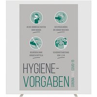 PAPERFLOW Trennwand easyScreen, Hygiene-Vorgaben weiß 160,0 x 174,0 cm von PAPERFLOW