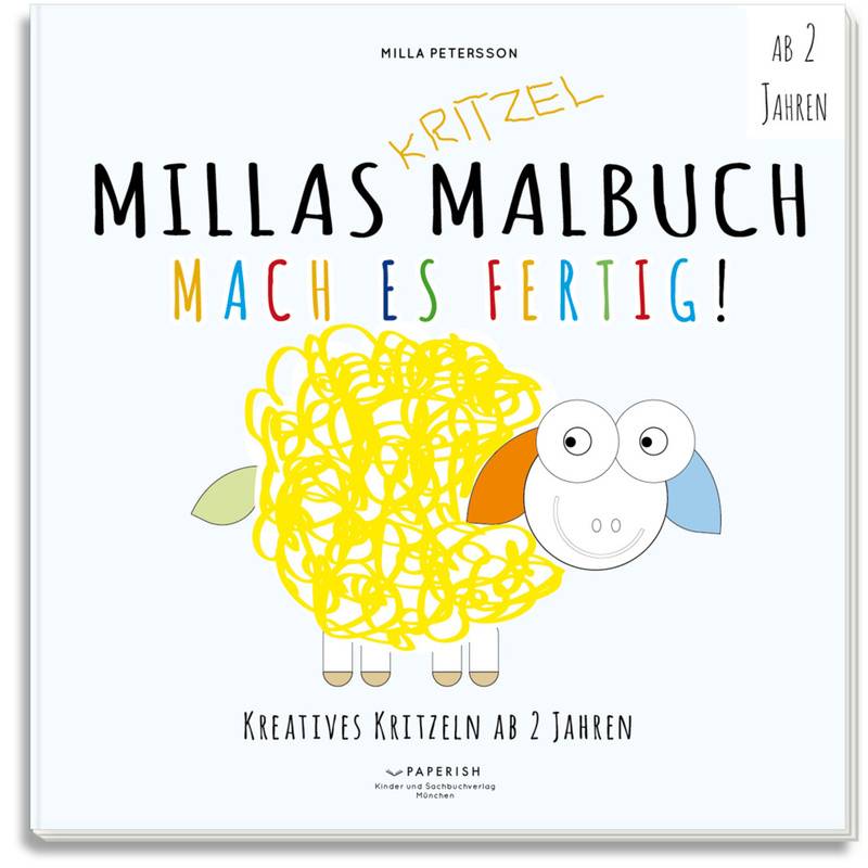 Millas Kritzel Malbuch - Mach Es Fertig! - Milla Petersson, Kartoniert (TB) von PAPERISH Verlag
