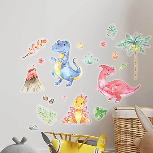 Papierdrachen Wandtattoos - 8 Bögen mit Wandstickern für Kinder - Kinderzimmer Dekoration - Wand Deko - Dinosaurier - 22 x 30 cm je Bogen - für Jungen und Mädchen - Set 5 von Papierdrachen