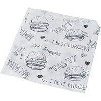 1.000 PAPSTAR Burger-Tüten 13,0 x 13,5 cm von PAPSTAR